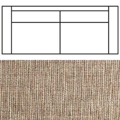 Klädsel till Rak Soffa Tyg Picasso