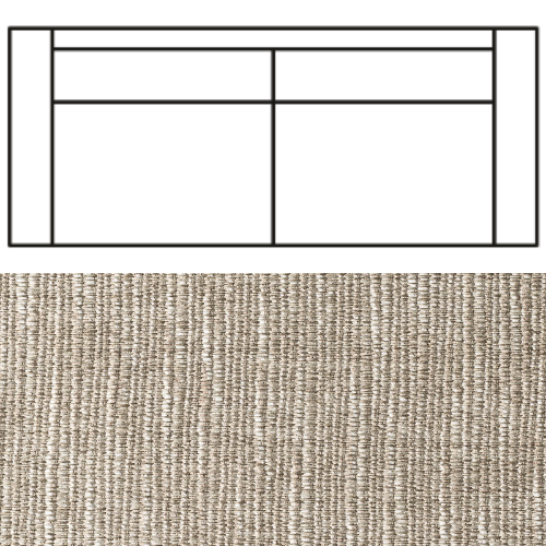 Klädsel till Rak Soffa Tyg Picasso