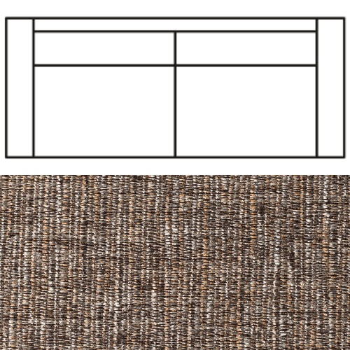 Klädsel till Rak Soffa Tyg Picasso